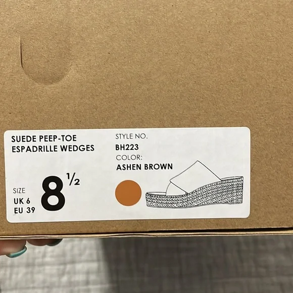 J Crew Peep Toe Espadrilles - Picture 6 of 7